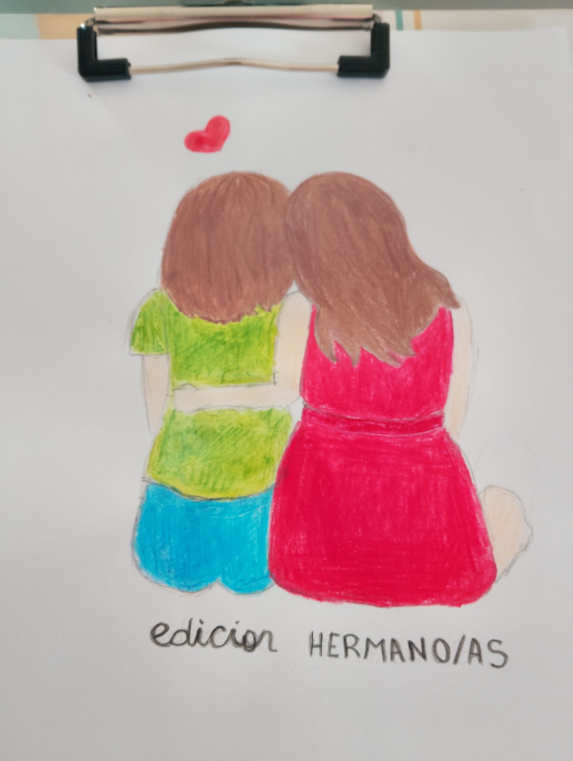 Hermanas que se quieren mucho.