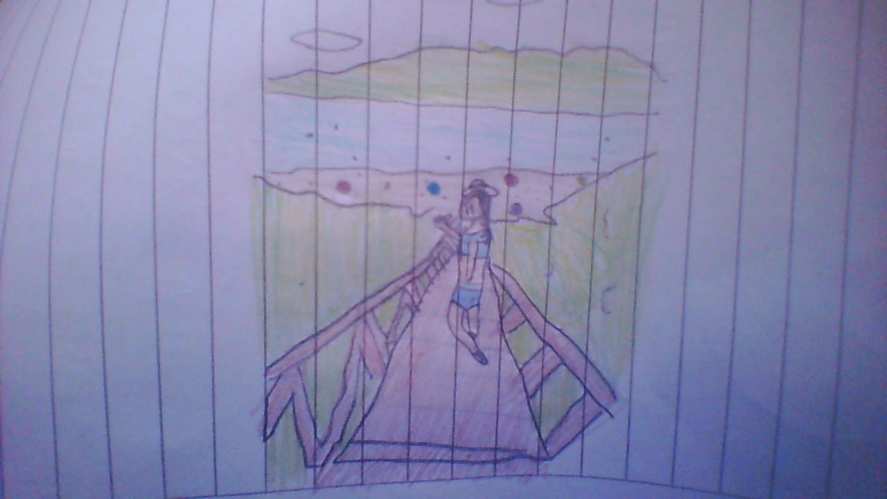 Dibujo de una playa de Arraial do Cabo :b